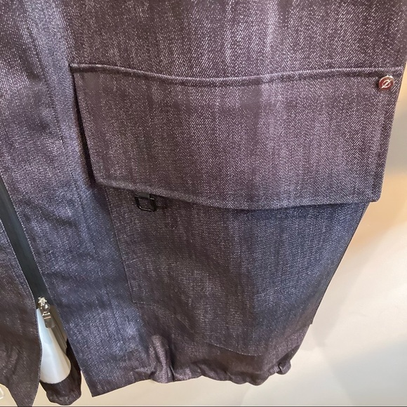 SOSKEN Sz 1-2 (US 22) Honor Denim Soft Shell Rain Jacket Coat Oversized - Picture 7 of 14